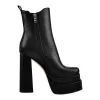 Double Platform Elastic Zipper Chunky Heel Ankle Boots sold by Onlymaker