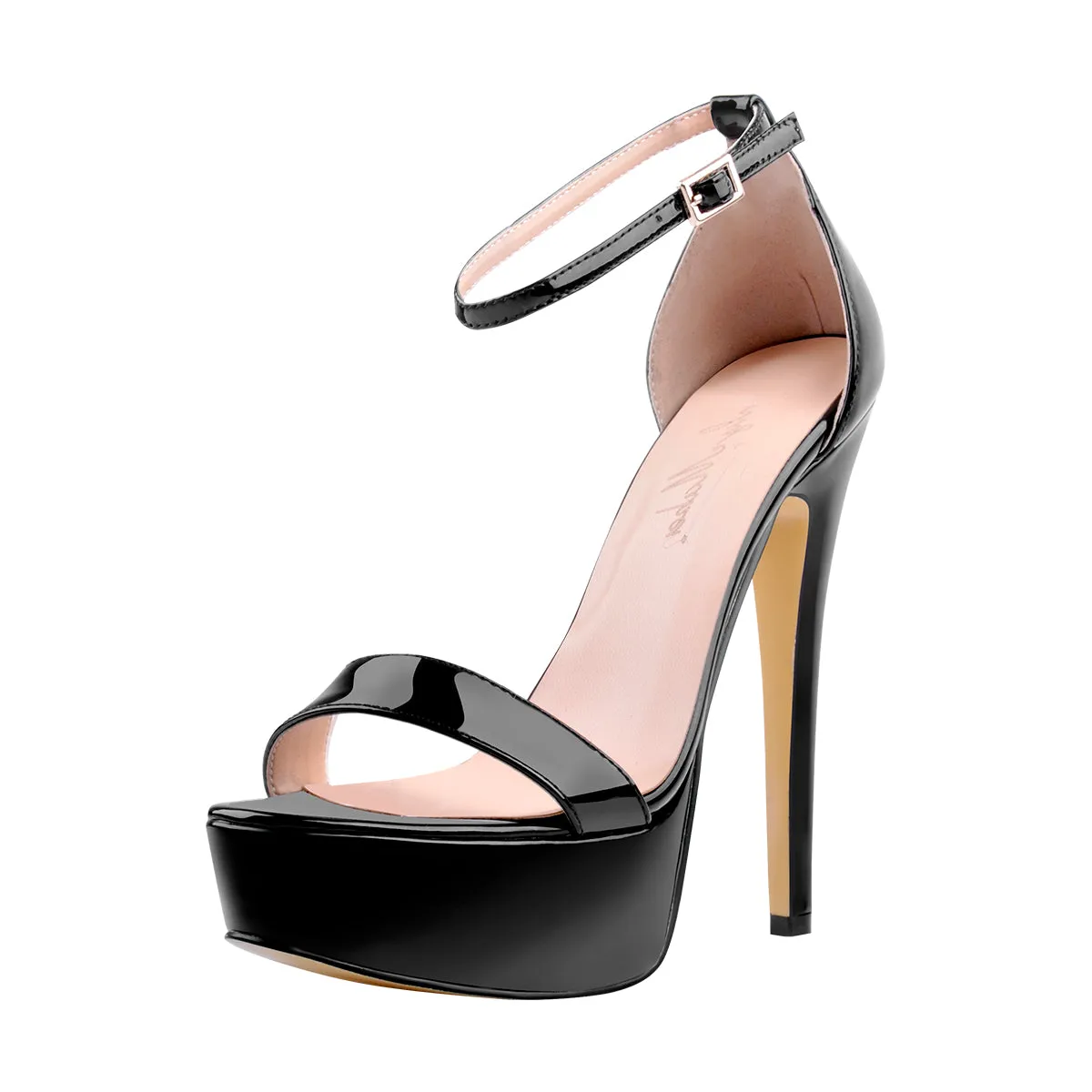 Ankle Strap Platform Stiletto Single Band Sandals sold by Onlymaker product image thumbnail 2