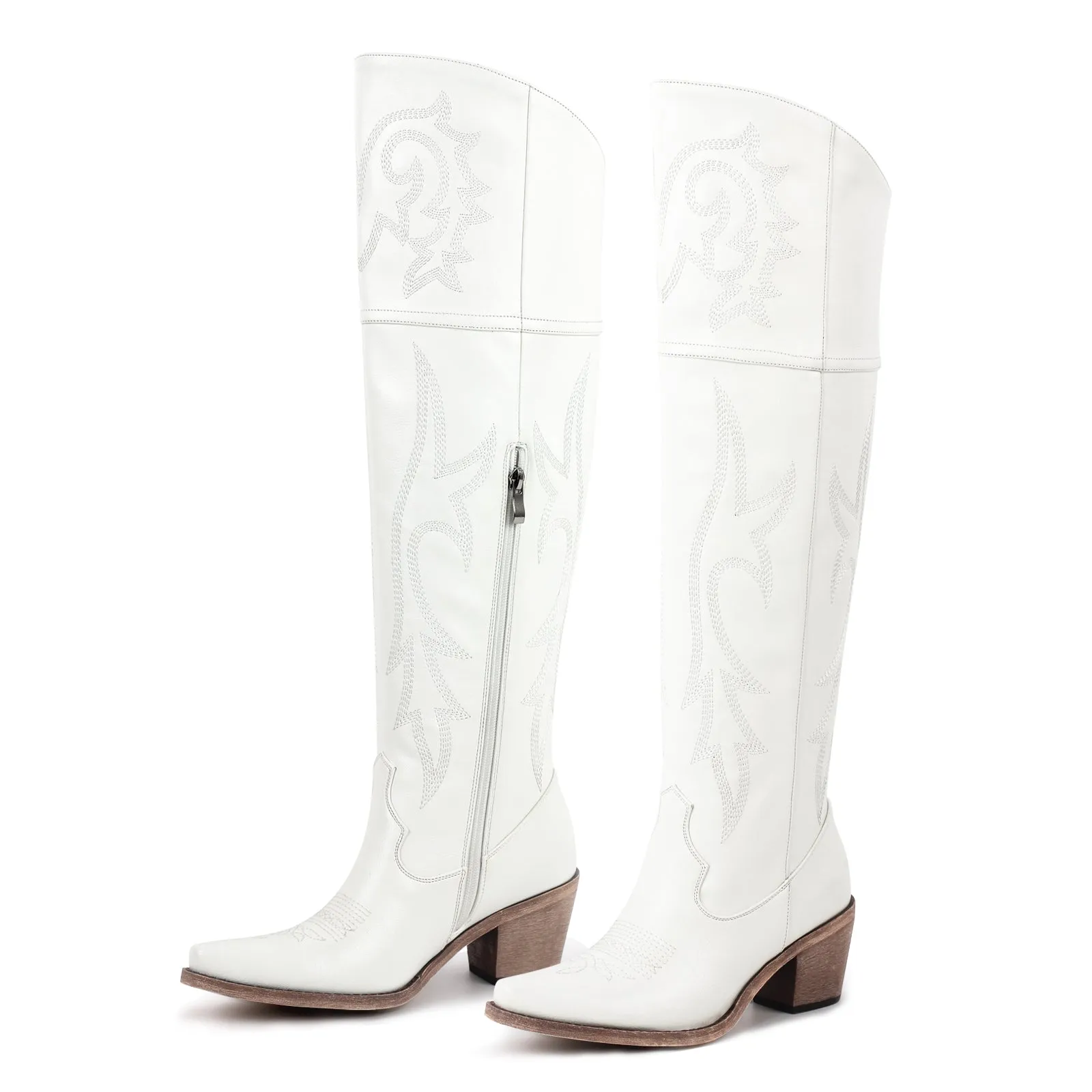 Onlymaker Boots Over The Knee Embroidered Western Boots sold by Onlymaker product image thumbnail 5