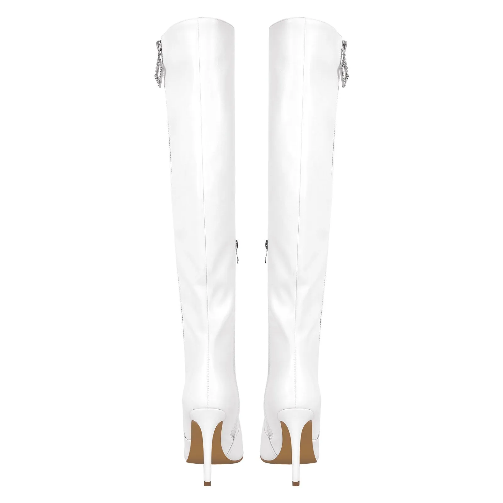 Pointed Toe Zipper Over The Knee Stilettos Boots sold by Onlymaker product image thumbnail 4