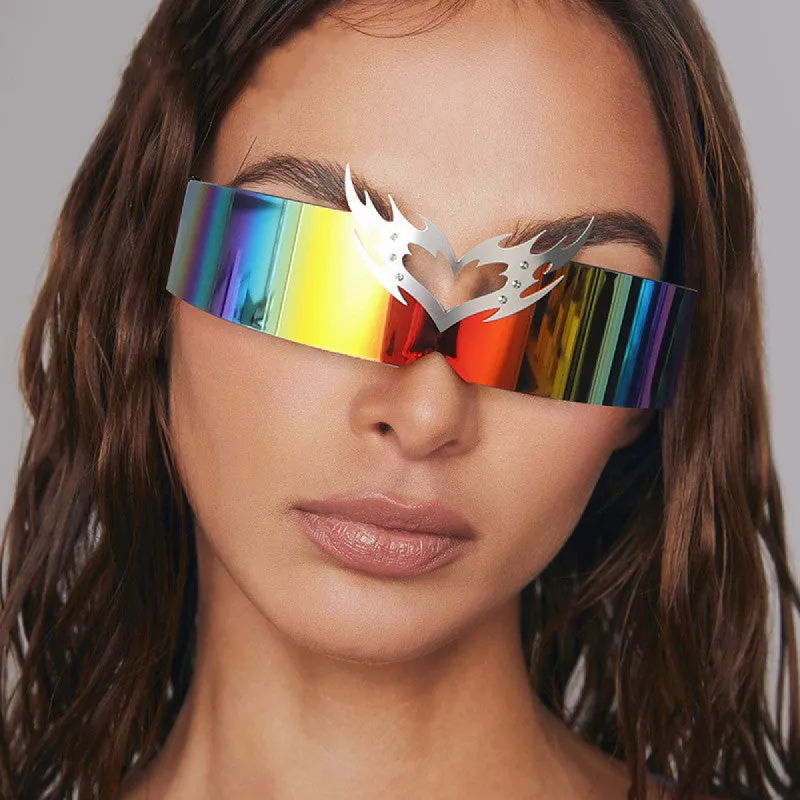 Rimless Colored Sunglasses sold by Onlymaker