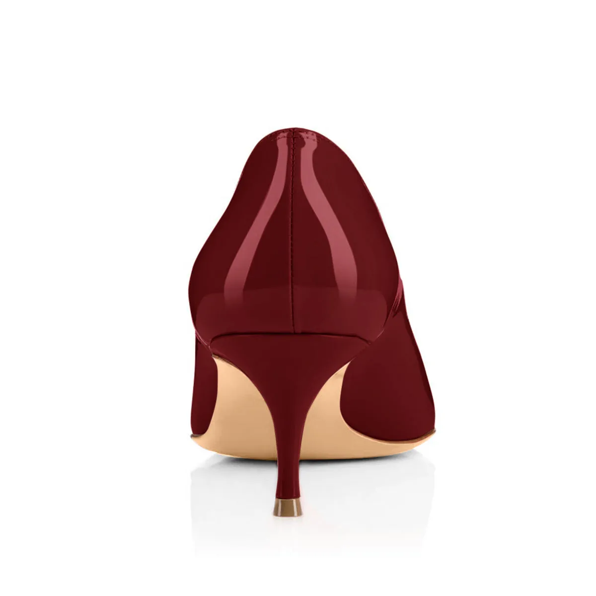 Onlymaker Pumps Burgundy 2.5 inches Heels sold by Onlymaker product image thumbnail 5