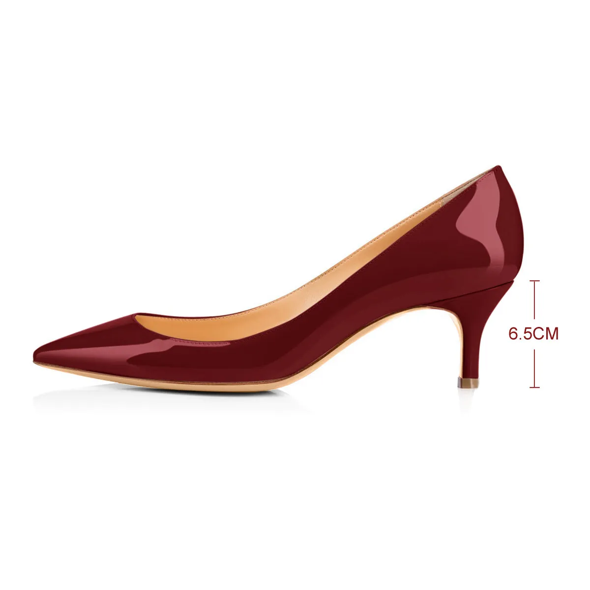 Onlymaker Pumps Burgundy 2.5 inches Heels sold by Onlymaker product image thumbnail 2