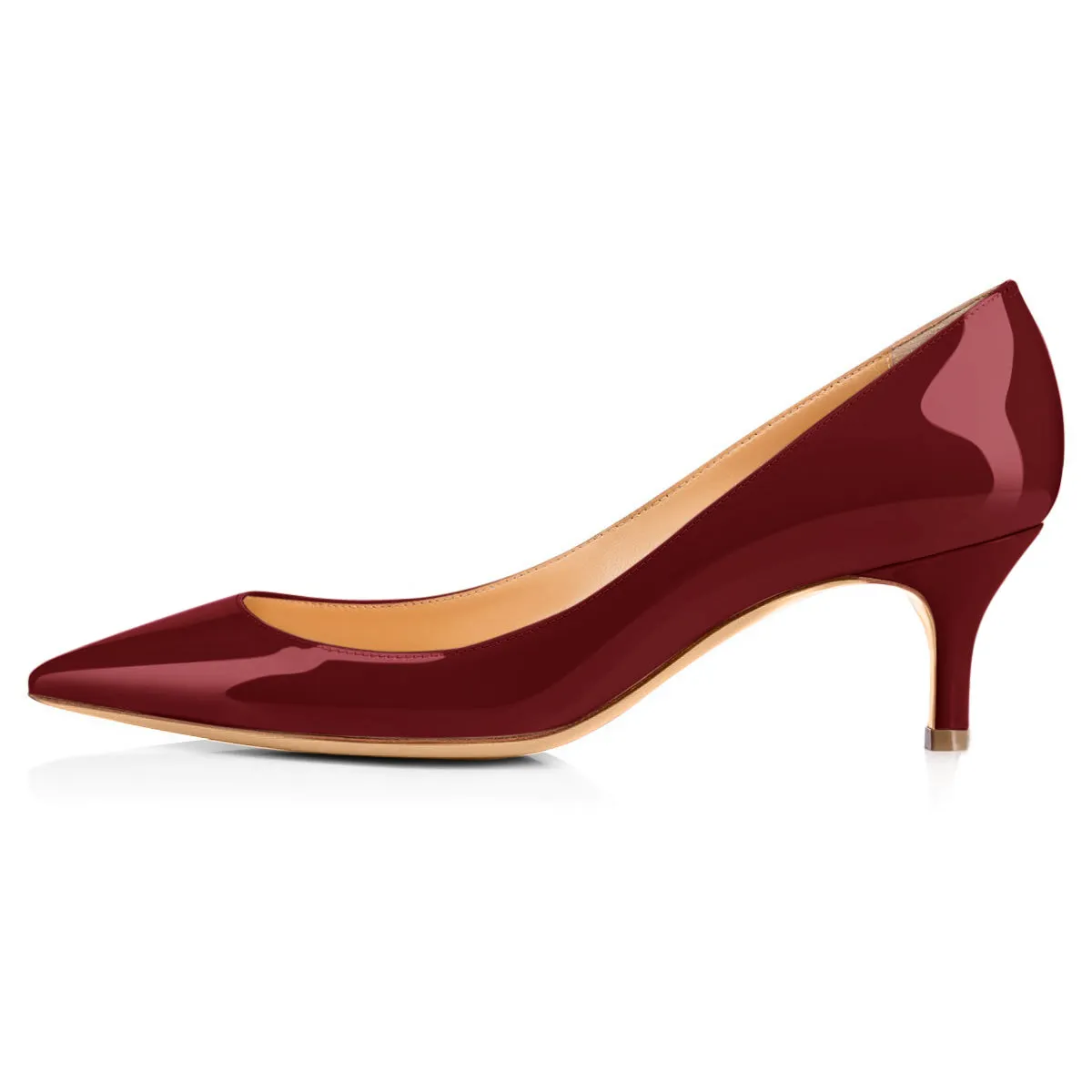 Onlymaker Pumps Burgundy 2.5 inches Heels sold by Onlymaker