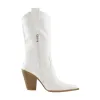 Western Zipper Round Up Mid-Calf Boots sold by Onlymaker