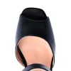 Peep Toe Platform Black Chunky High Heel Sandals sold by Onlymaker