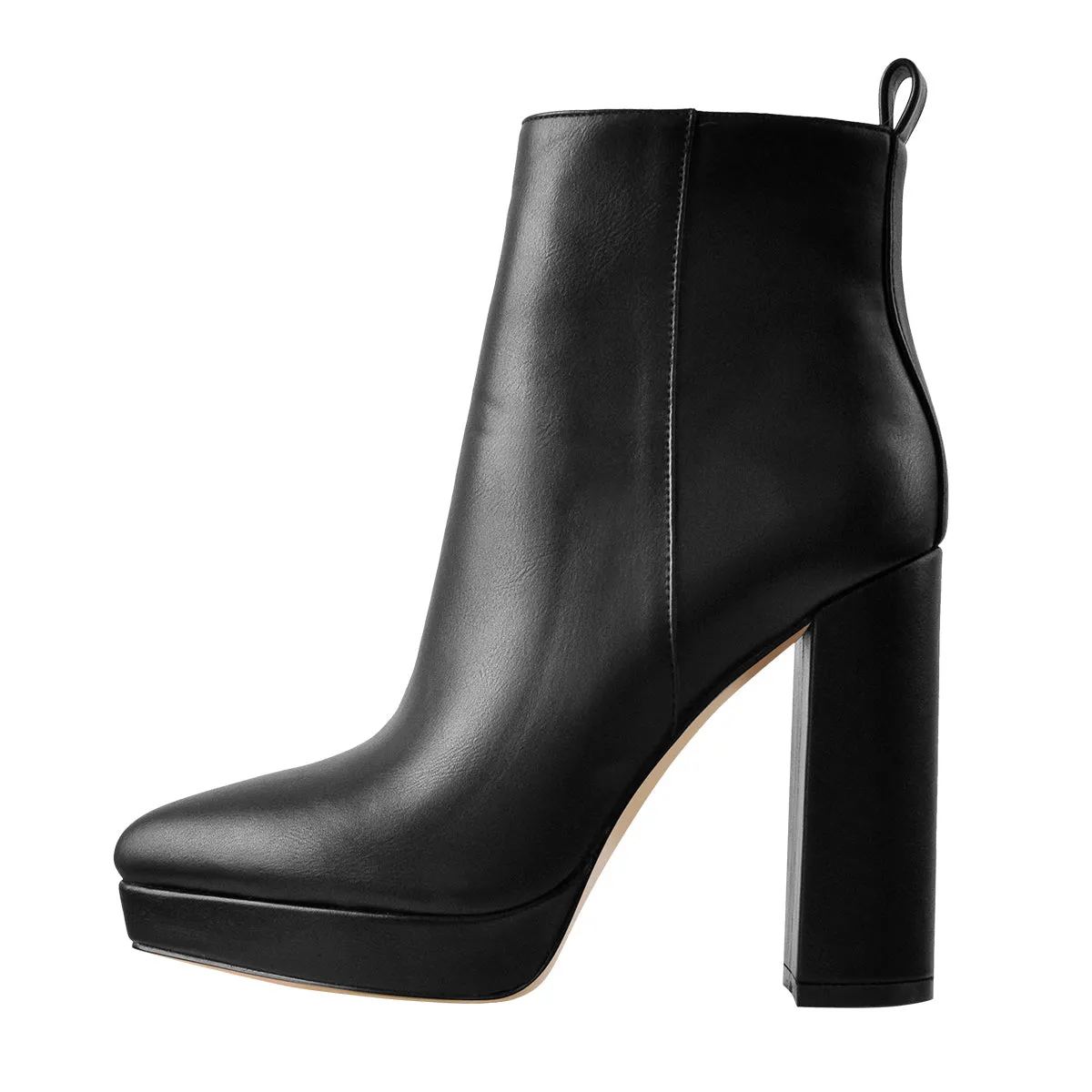 Pointed Toe Chunky Heel Ankle Boots sold by Onlymaker