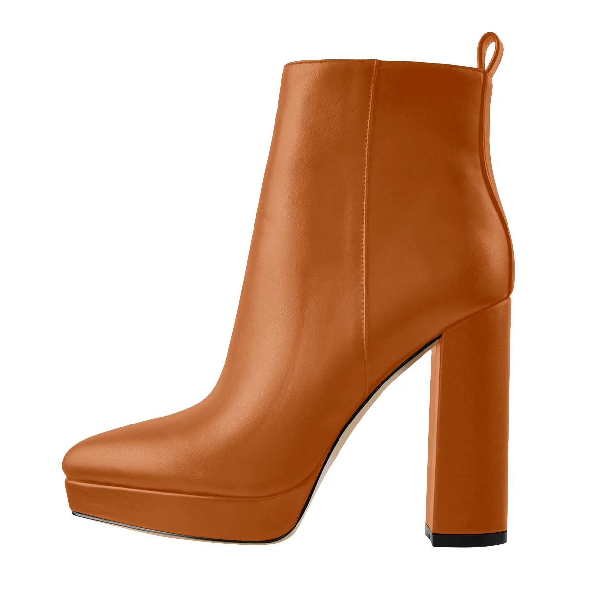 Pointed Toe Chunky Heel Ankle Boots sold by Onlymaker product image thumbnail 5