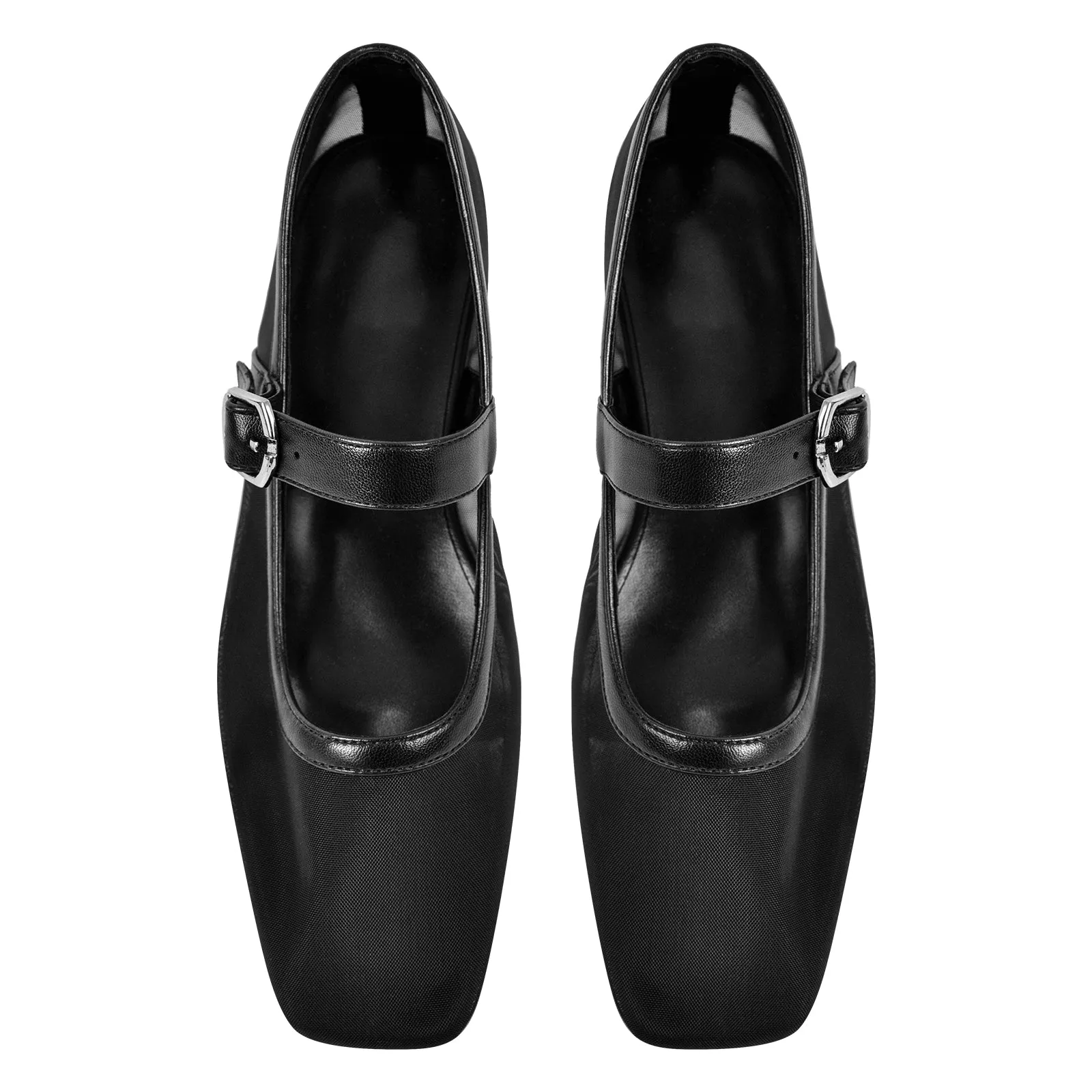 Square Toe Mesh Ballet Flats sold by Onlymaker product image thumbnail 2