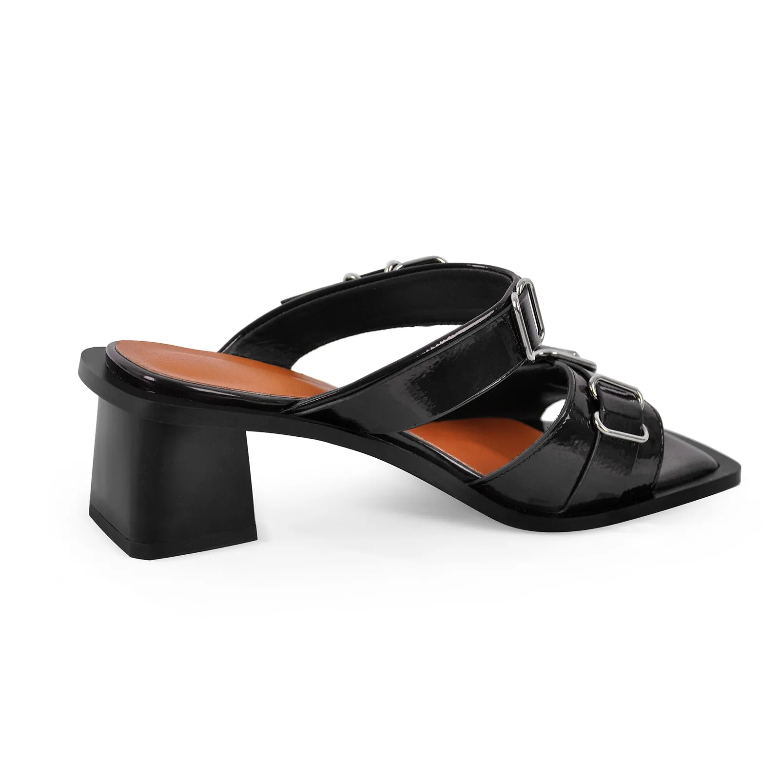 Belt Buckle Square Toe Chunky Heel Sandals sold by Onlymaker product image thumbnail 5