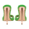 Sherpa Pointed Toe High Heel Sandals sold by Onlymaker