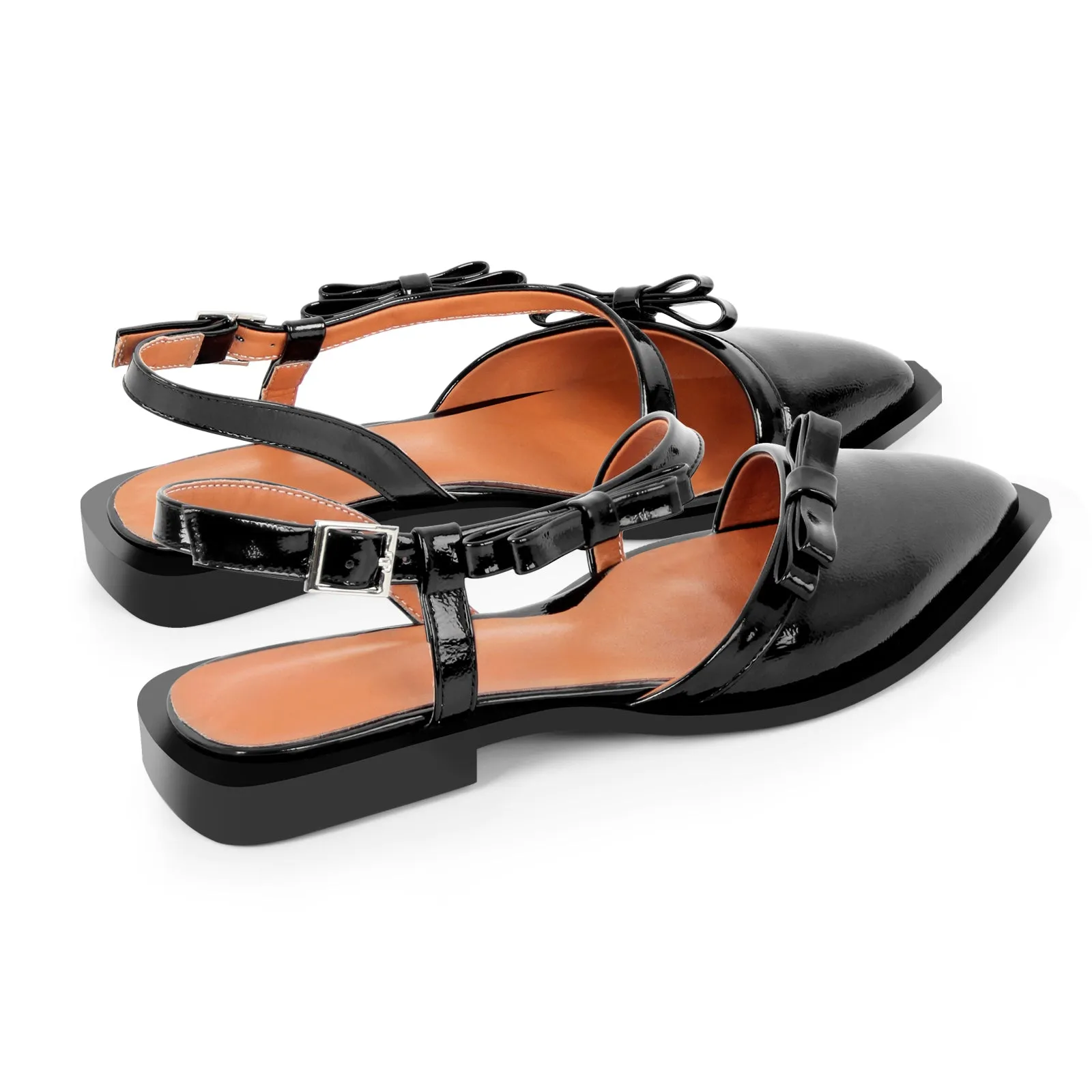 Bow Pointed Toe Slingback Flats sold by Onlymaker product image thumbnail 3