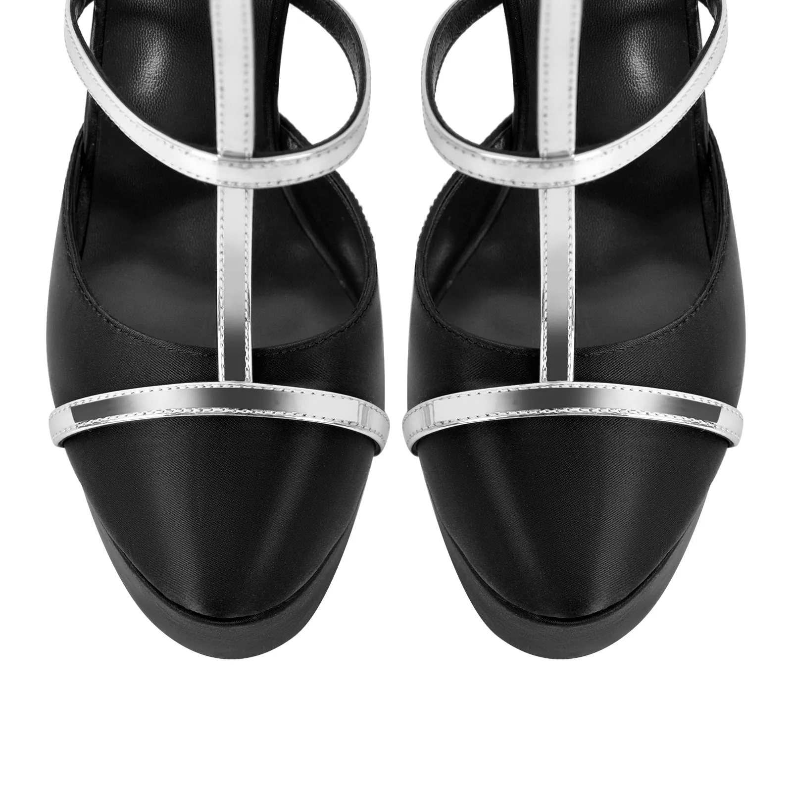 Round Toe T-Strap Platform Stiletto Pumps sold by Onlymaker product image thumbnail 4