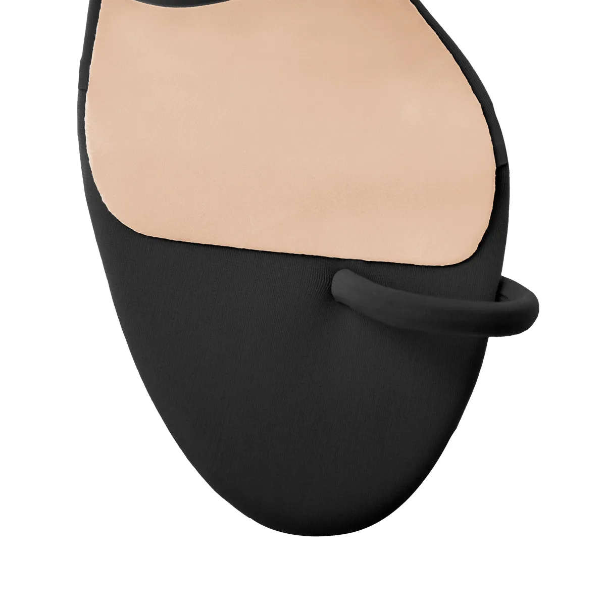 Black Chunky High Heel Mules Toe Ring Sandals sold by Onlymaker product image thumbnail 4