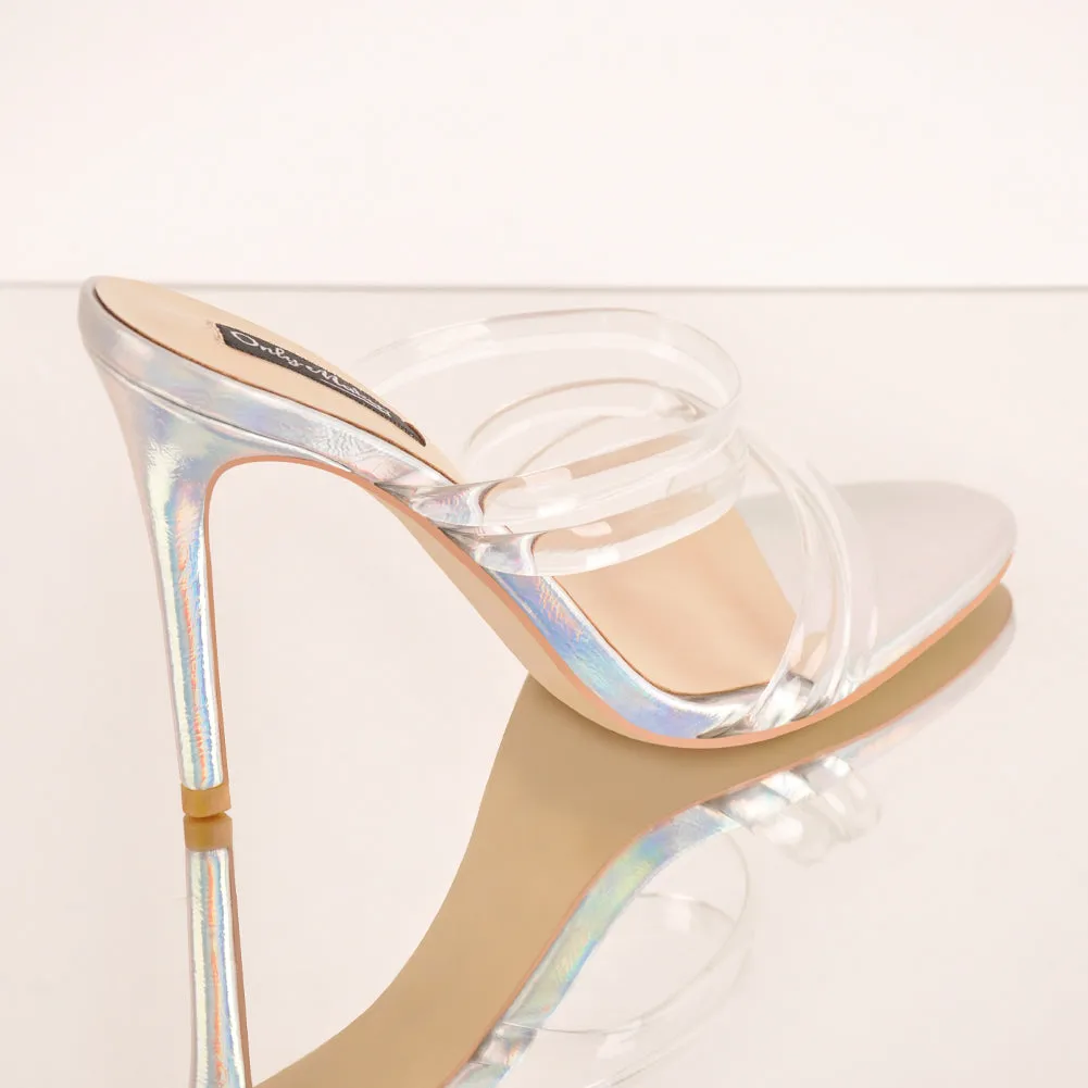Colorful High Heel Clear Band Stiletto Sandals sold by Onlymaker product image thumbnail 3