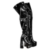 Buckle Strap Rivet Platform Ovee the Knee Boots sold by Onlymaker