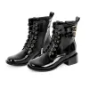 Square Toe Buckle Chunky Heel Ankle Boots sold by Onlymaker