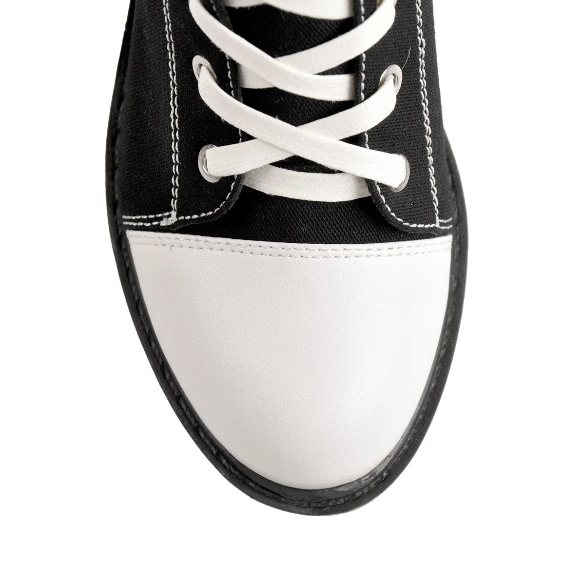 Platform Lace Up Canvas Boots sold by Onlymaker product image thumbnail 3