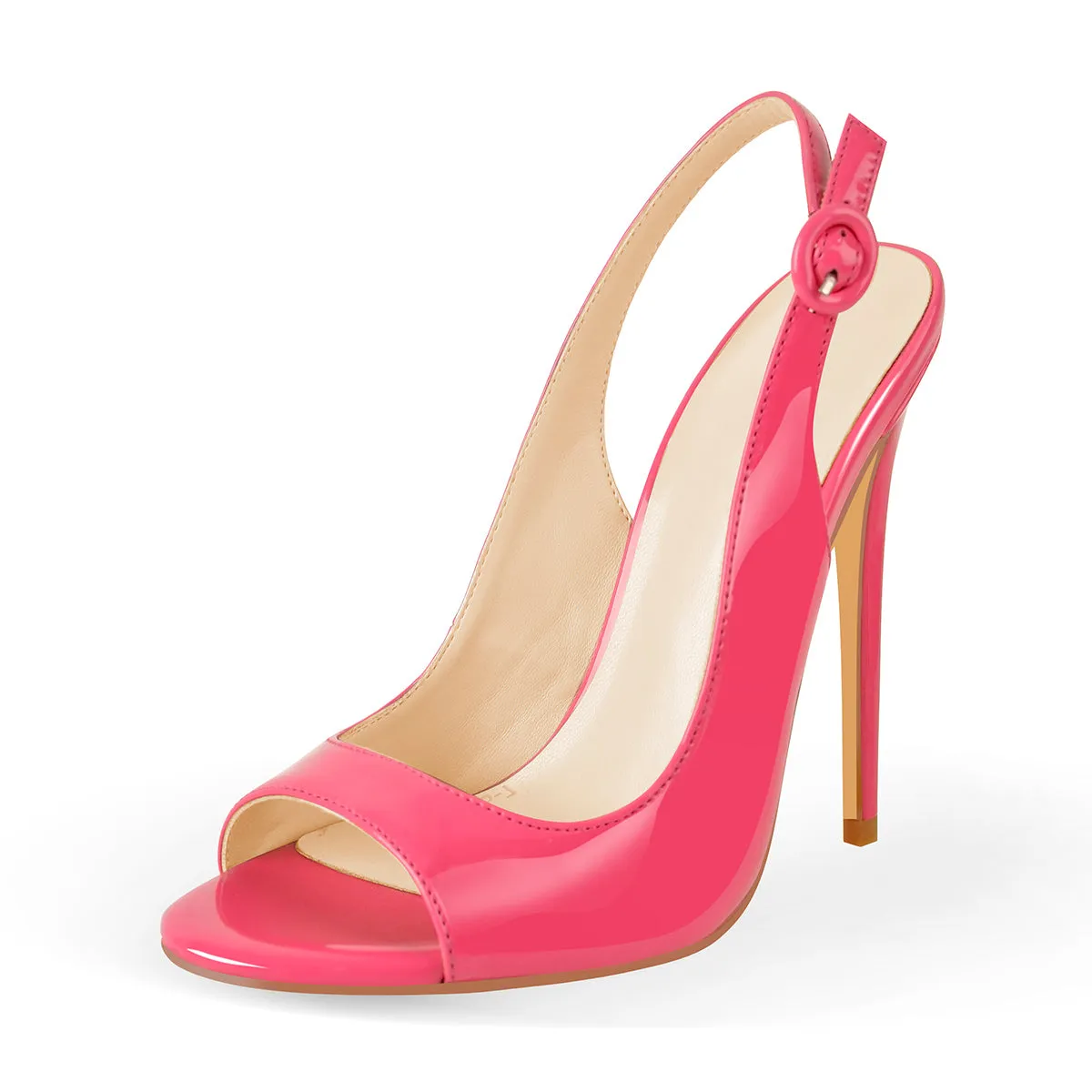 Black Red Gradient Open Toe High Heels Slingback Sandals sold by Onlymaker product image thumbnail 5