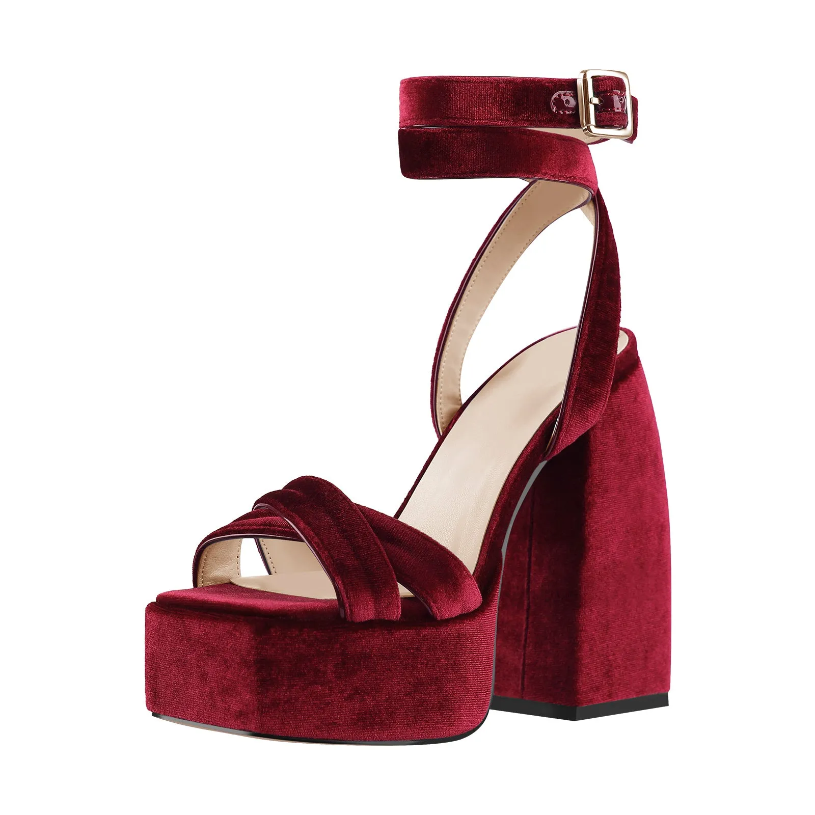 Open Toe Platform Ankle Cross Strap High Heel Sandals sold by Onlymaker product image thumbnail 5