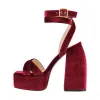 Open Toe Platform Ankle Cross Strap High Heel Sandals sold by Onlymaker