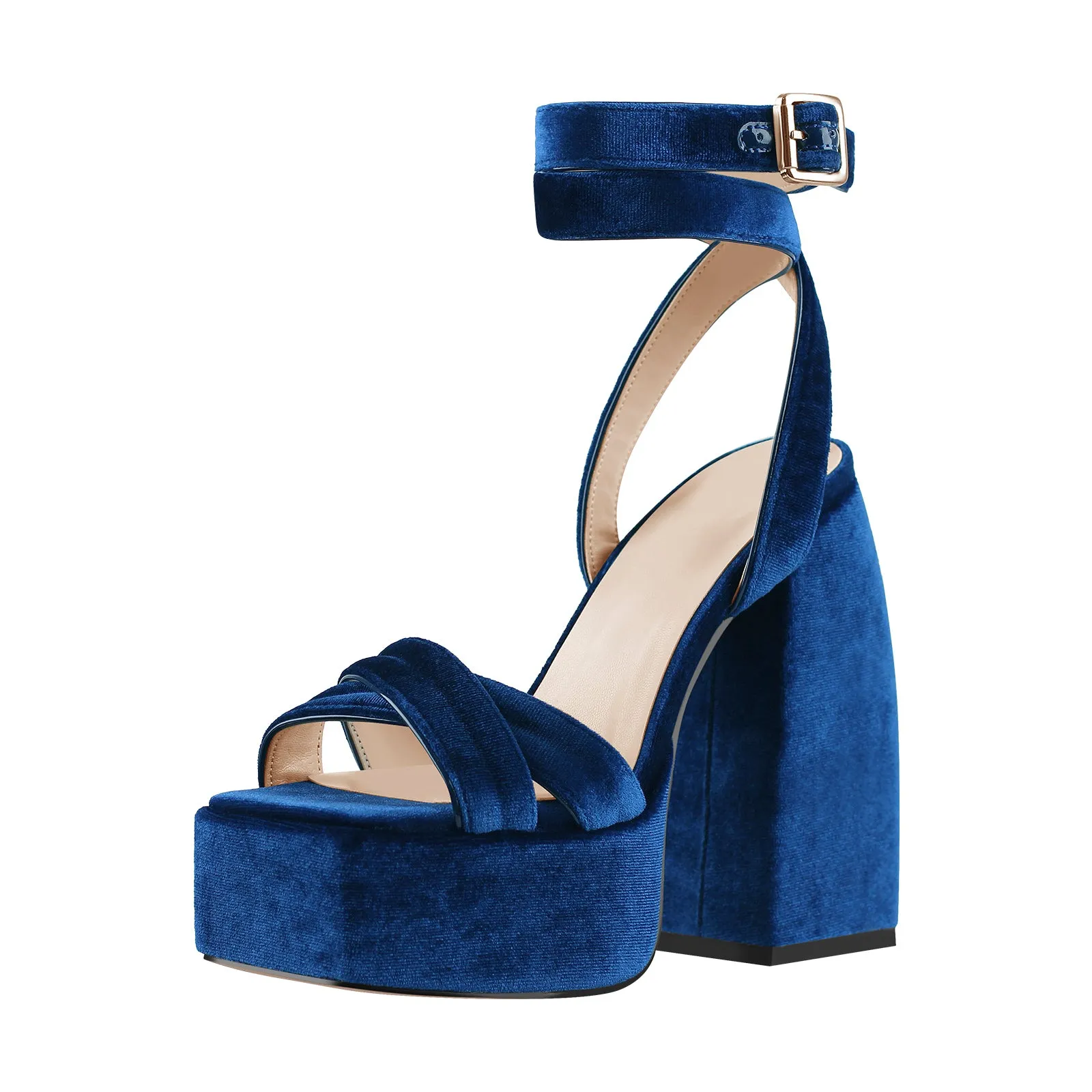 Open Toe Platform Ankle Cross Strap High Heel Sandals sold by Onlymaker product image thumbnail 3