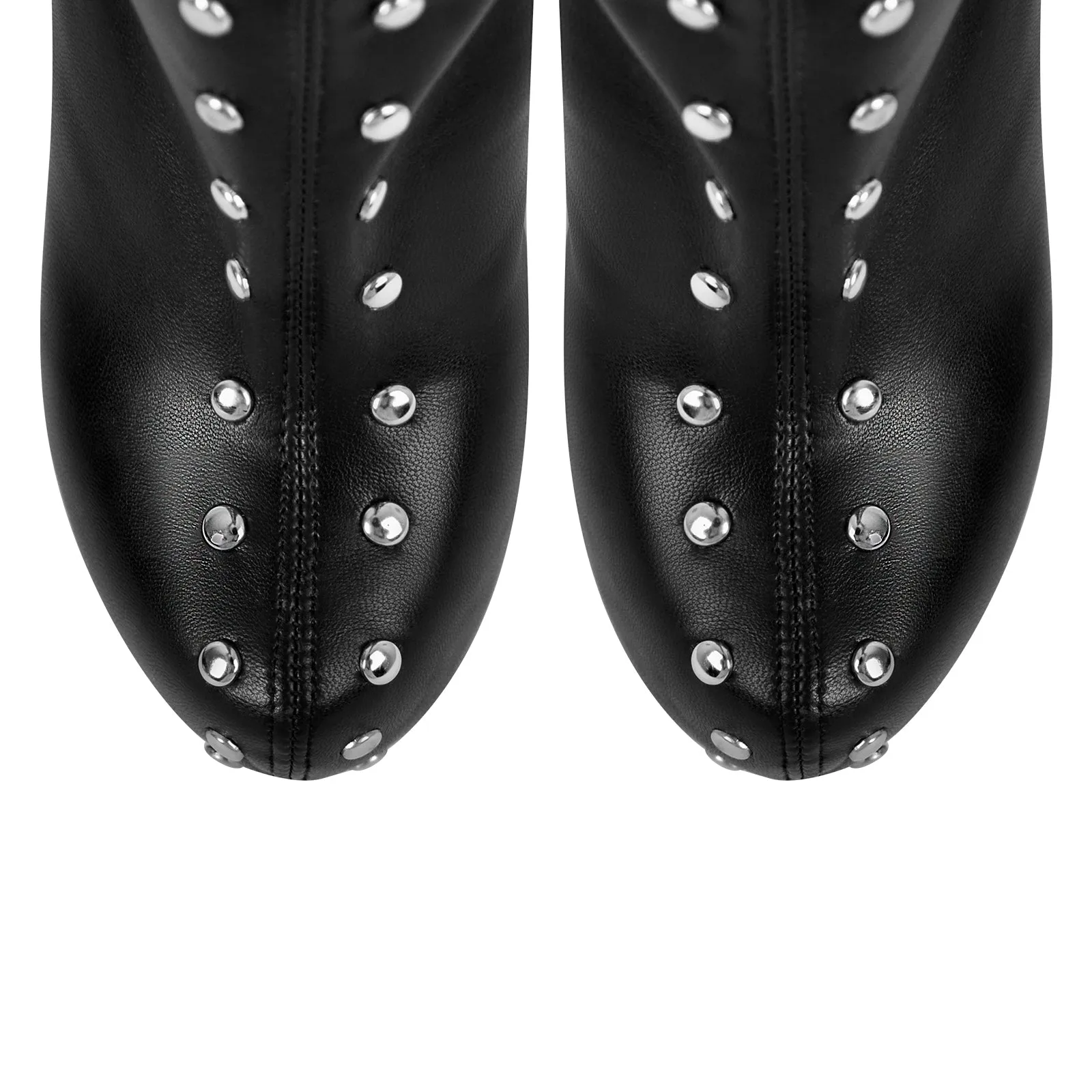 Black Platform Rivets Over The Knee Boots sold by Onlymaker product image thumbnail 4