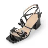 Ankle Strap Butterfly Decor Mid Chunky Heels Sandals sold by Onlymaker