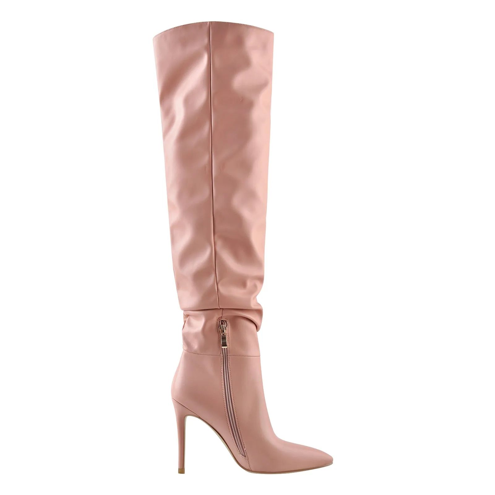 Pink Pointed Toe Stiletto Tight High Boots 10CM Heel sold by Onlymaker product image thumbnail 3
