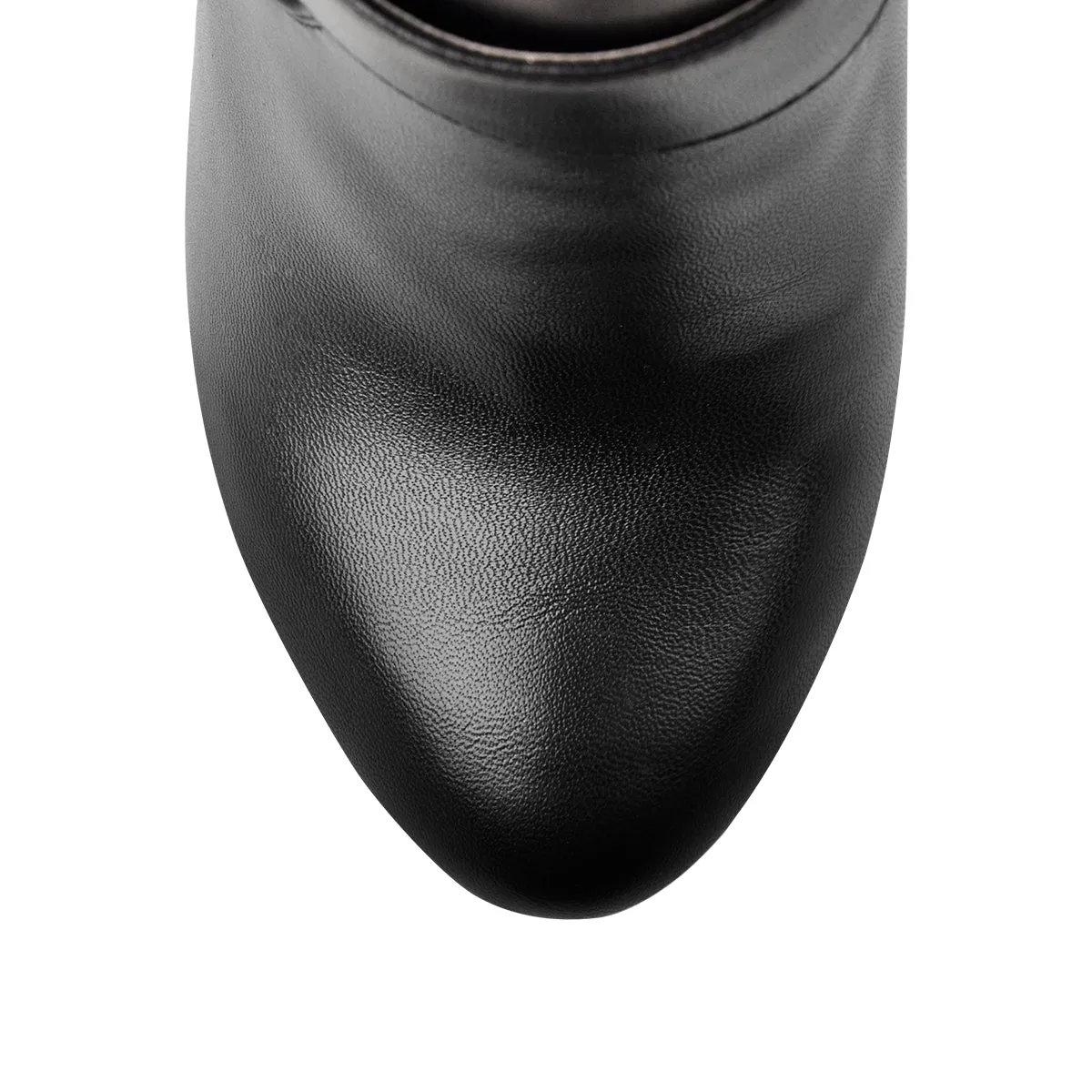 Platform Zipper Metal Buckle Strap Round Toe Wedge Heel Ankle Boots sold by Onlymaker product image thumbnail 5