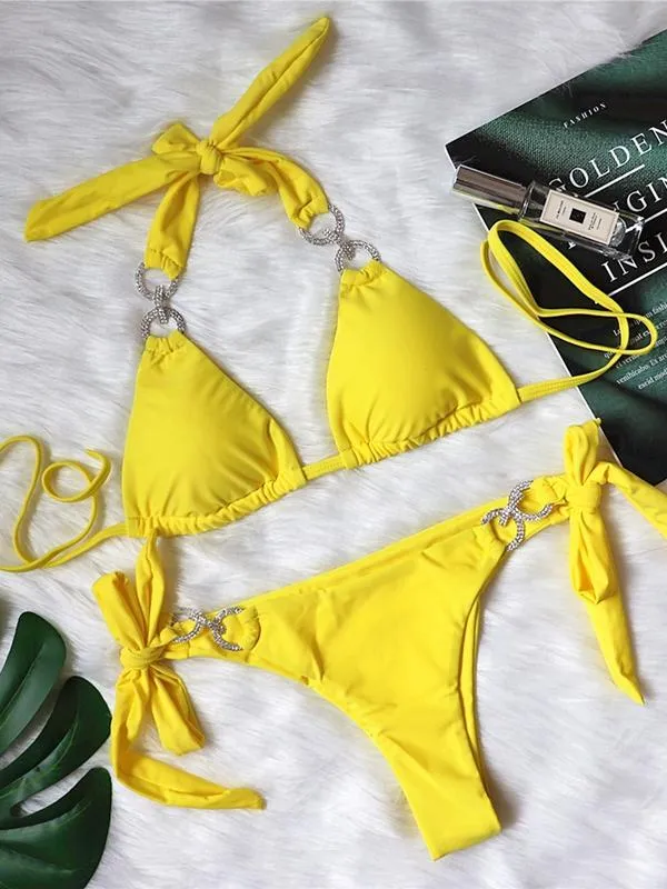 Crystal Drill Bandage Bikini sold by Onlymaker product image thumbnail 5