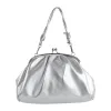 Silver Metallic Colore Crossbody Handbag sold by Onlymaker