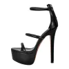 Open Toe Stiletto Ankle Straps Platform Sandals sold by Onlymaker