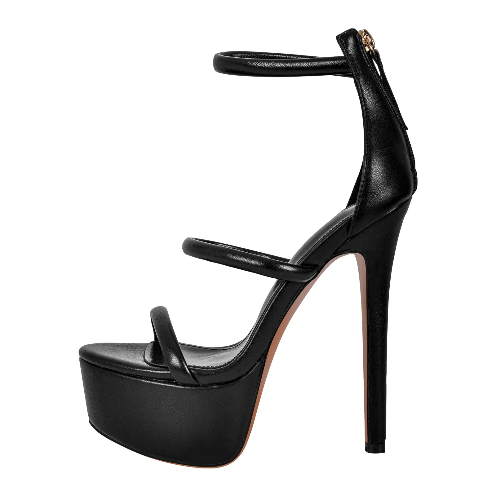 Open Toe Stiletto Ankle Straps Platform Sandals sold by Onlymaker product image thumbnail 5