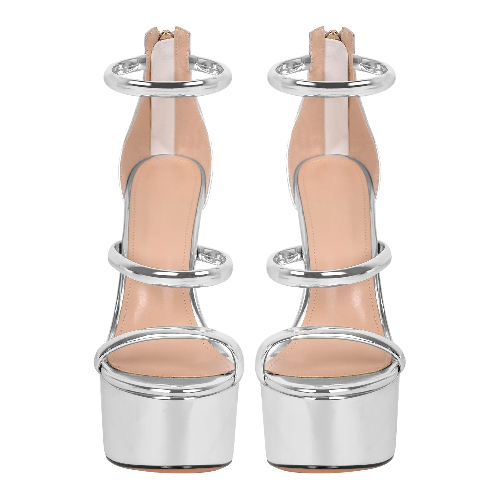 Open Toe Stiletto Ankle Straps Platform Sandals sold by Onlymaker product image thumbnail 3