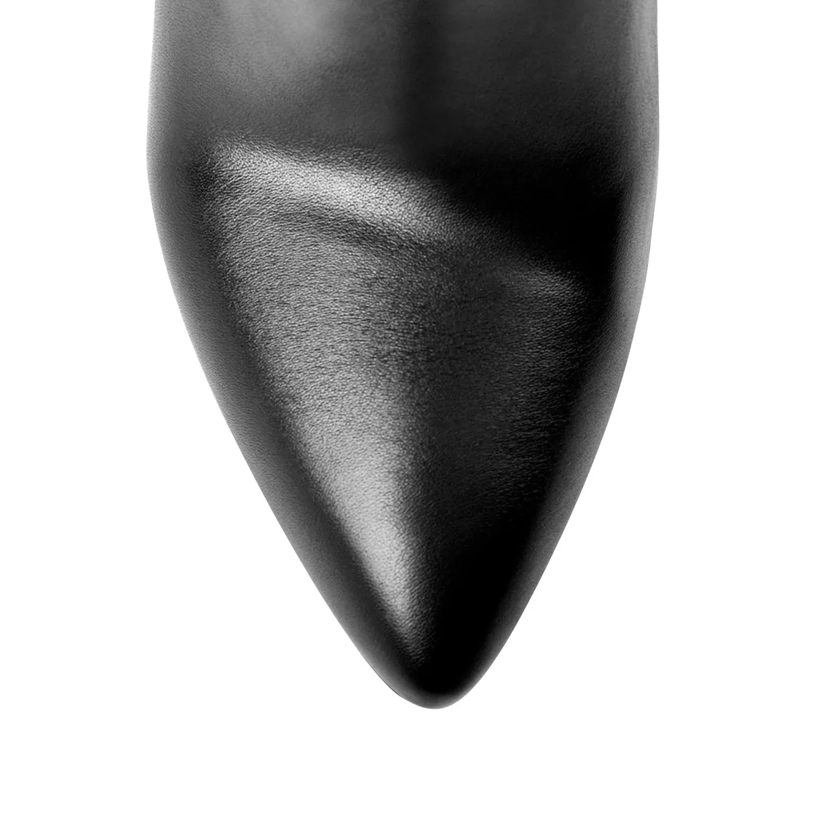 Pointed Black Matt High Heel Zipper Ankle Boots sold by Onlymaker product image thumbnail 3