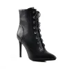 Pointy Toe Lace up Stiletto High Heel Ankle Boots sold by Onlymaker