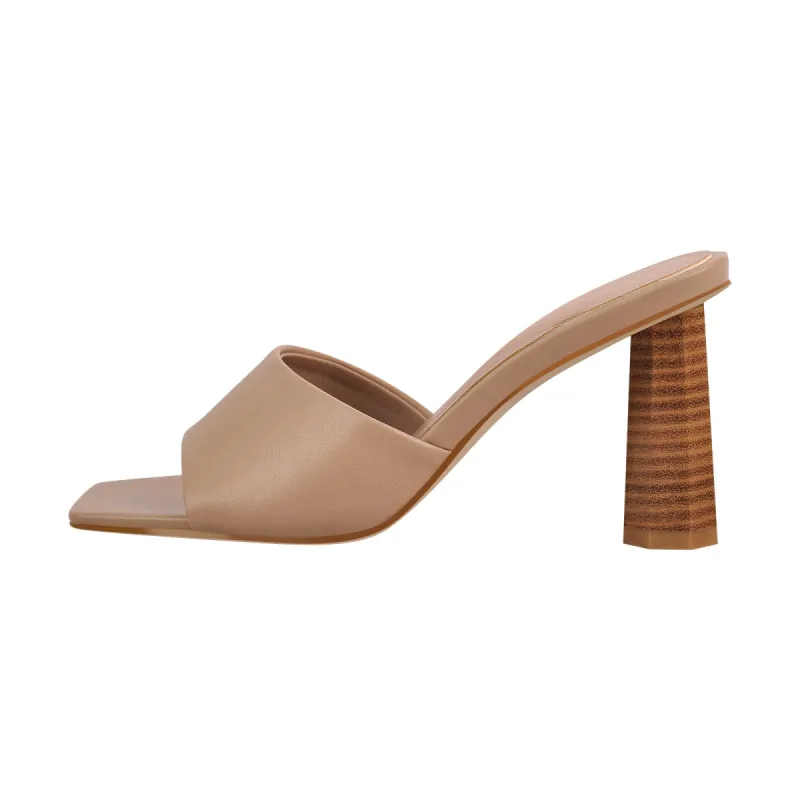Square Open Toe Mules Chunky Heel Sandals sold by Onlymaker