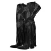 Chunky Heel Fringe Over The Knee Boots sold by Onlymaker