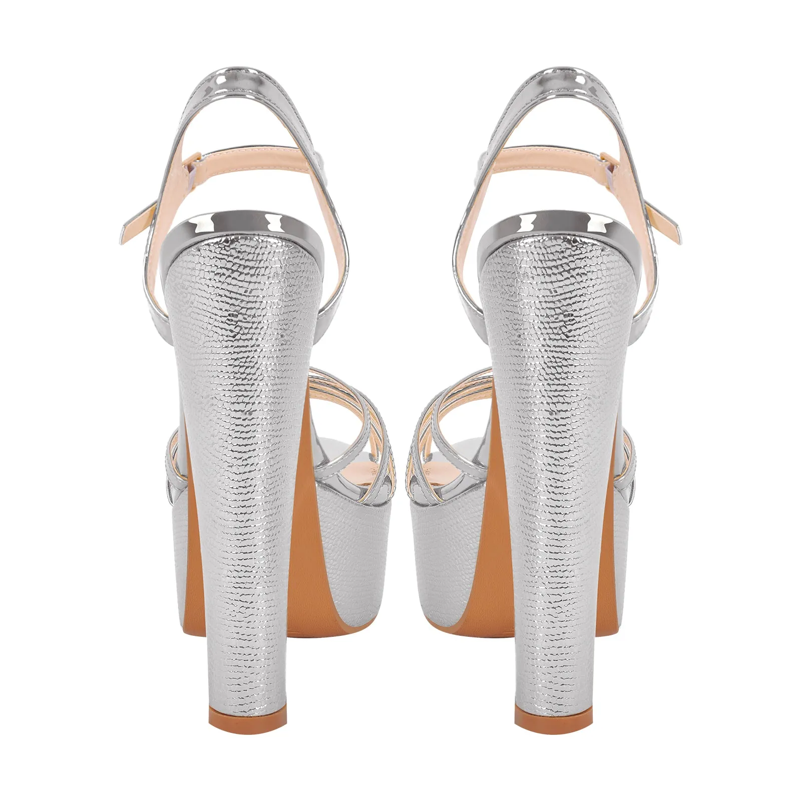 Buckle Strap Platform Chunky High Heels Sandals sold by Onlymaker product image thumbnail 3