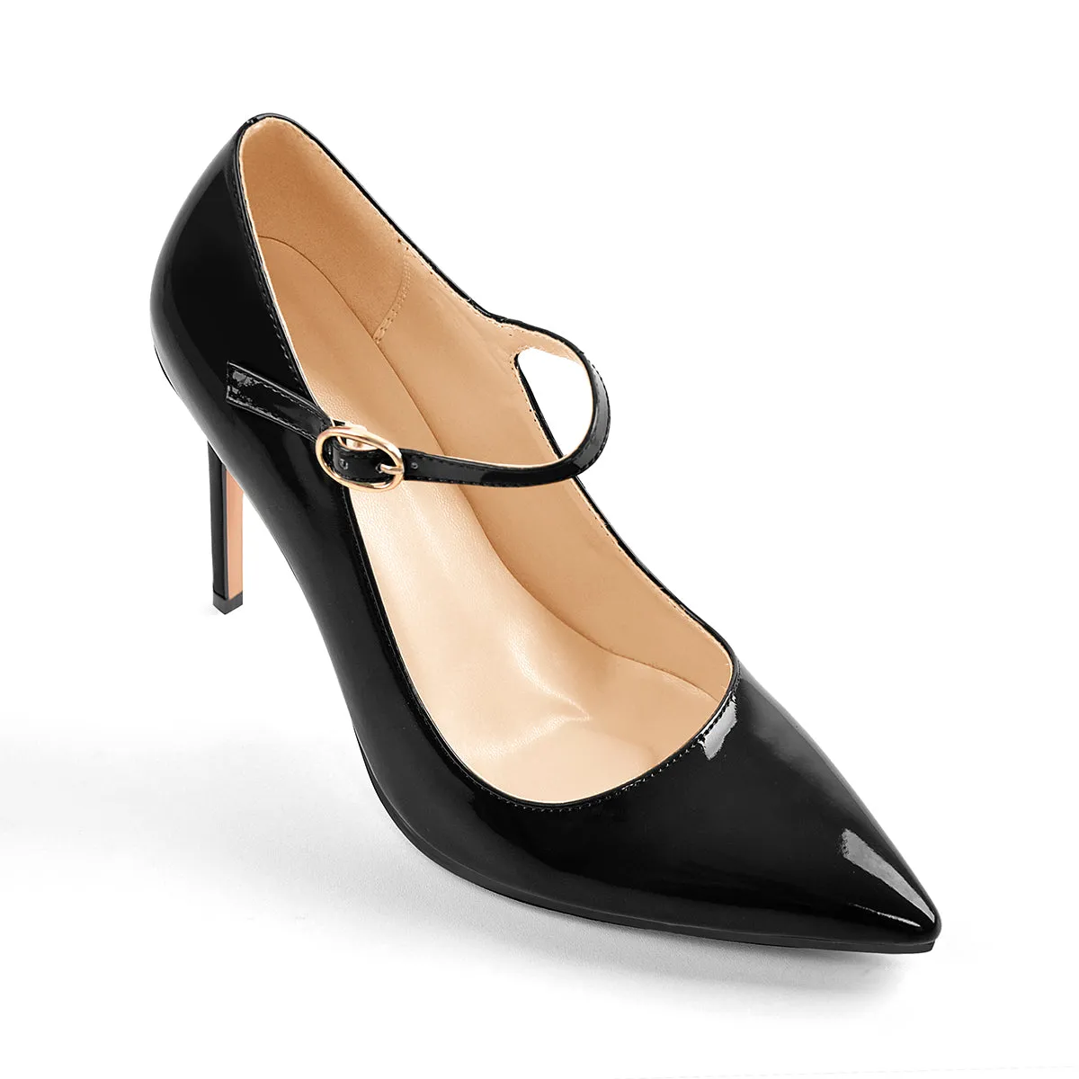 Patent Black Pointed Toe High Heel Stiletto Pumps sold by Onlymaker product image thumbnail 3