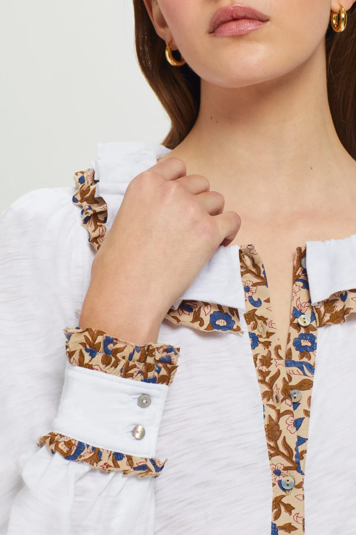Filigree Floral Heritage Blouse sold by Goldie Tees product image thumbnail 3