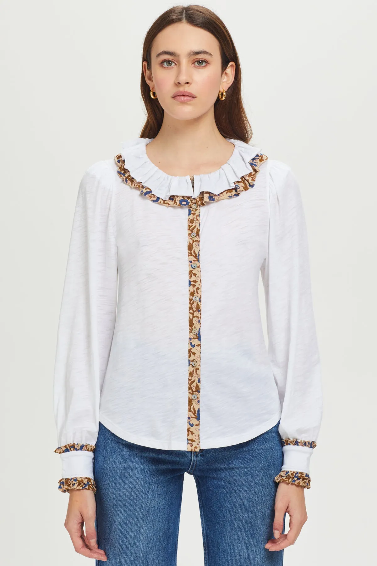 Filigree Floral Heritage Blouse sold by Goldie Tees