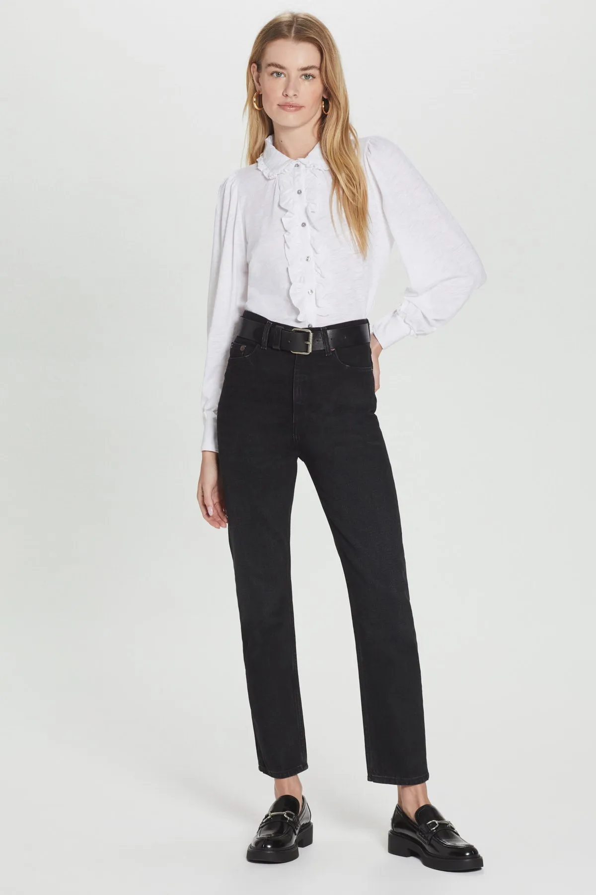 Ruffled Tuxedo Shirt sold by Goldie Tees product image thumbnail 2
