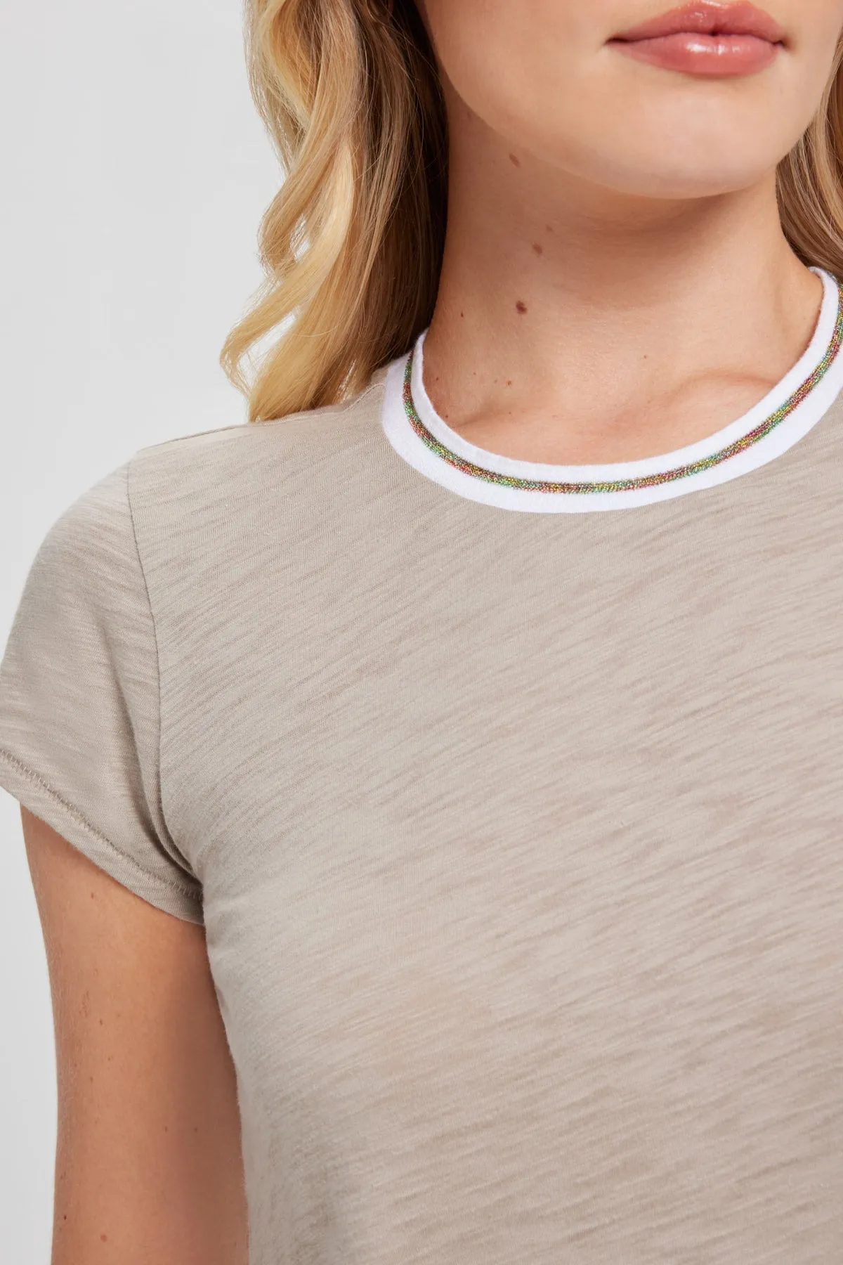 Pavé Ringer Tee sold by Goldie Tees product image thumbnail 3