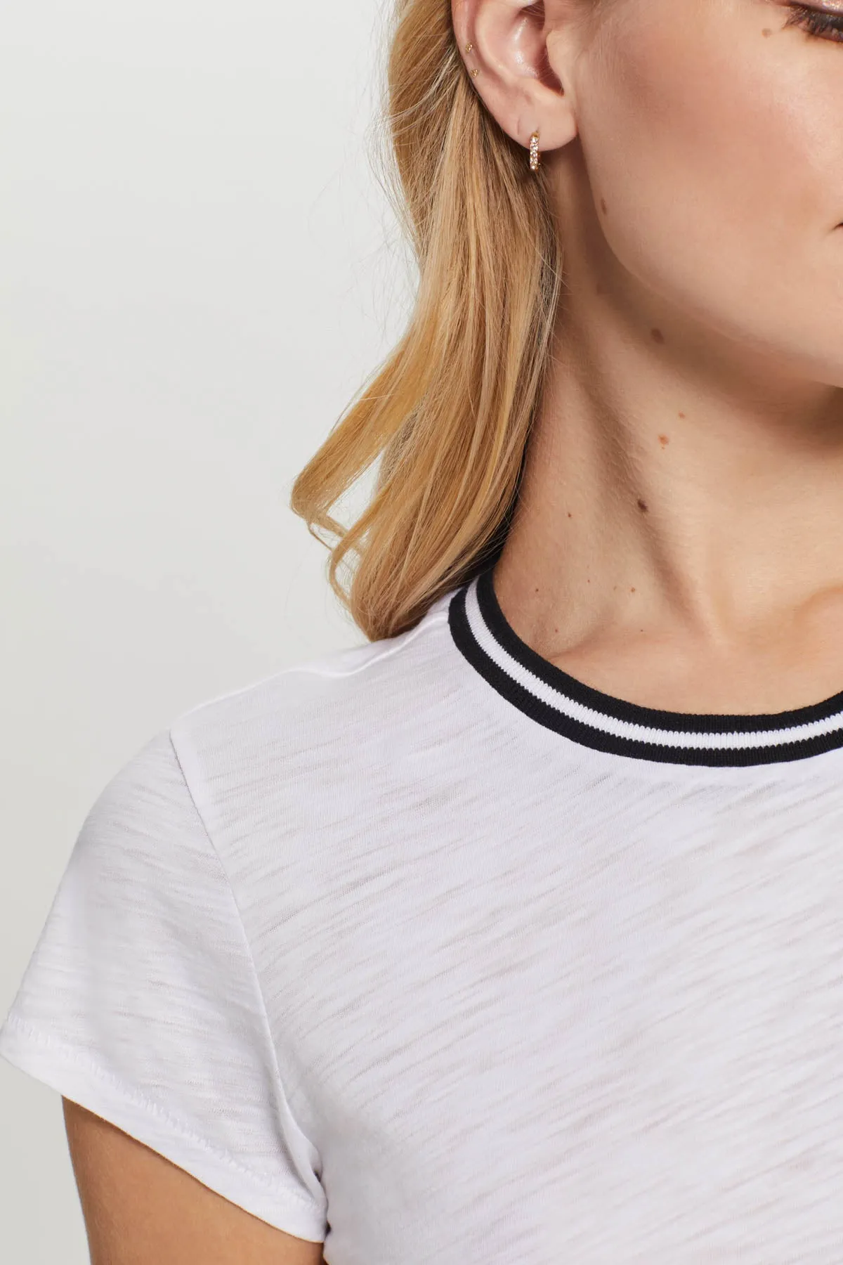 Tipped Ringer Tee sold by Goldie Tees product image thumbnail 5