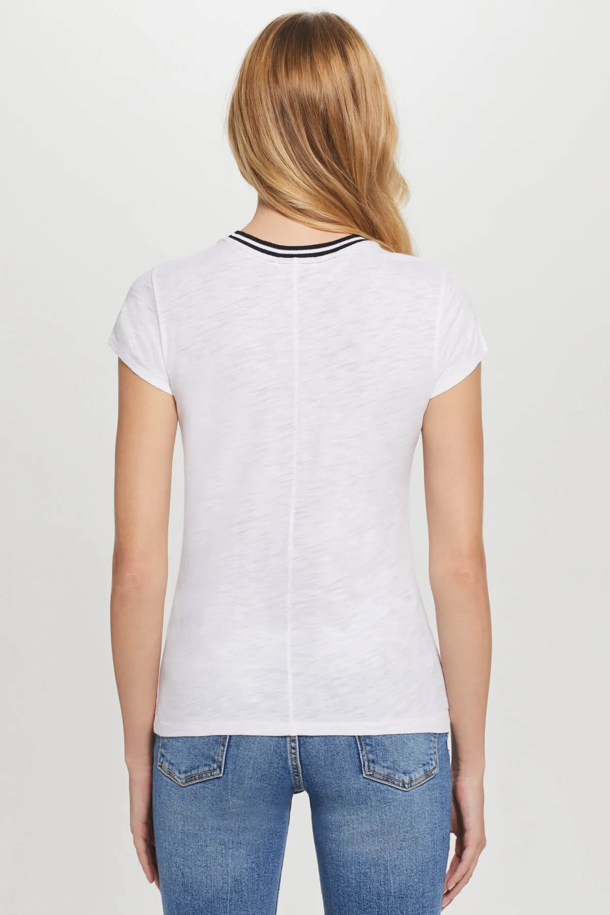 Tipped Ringer Tee sold by Goldie Tees product image thumbnail 4