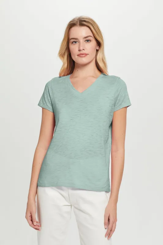 Signature Slub V Neck Boy Tee sold by Goldie Tees