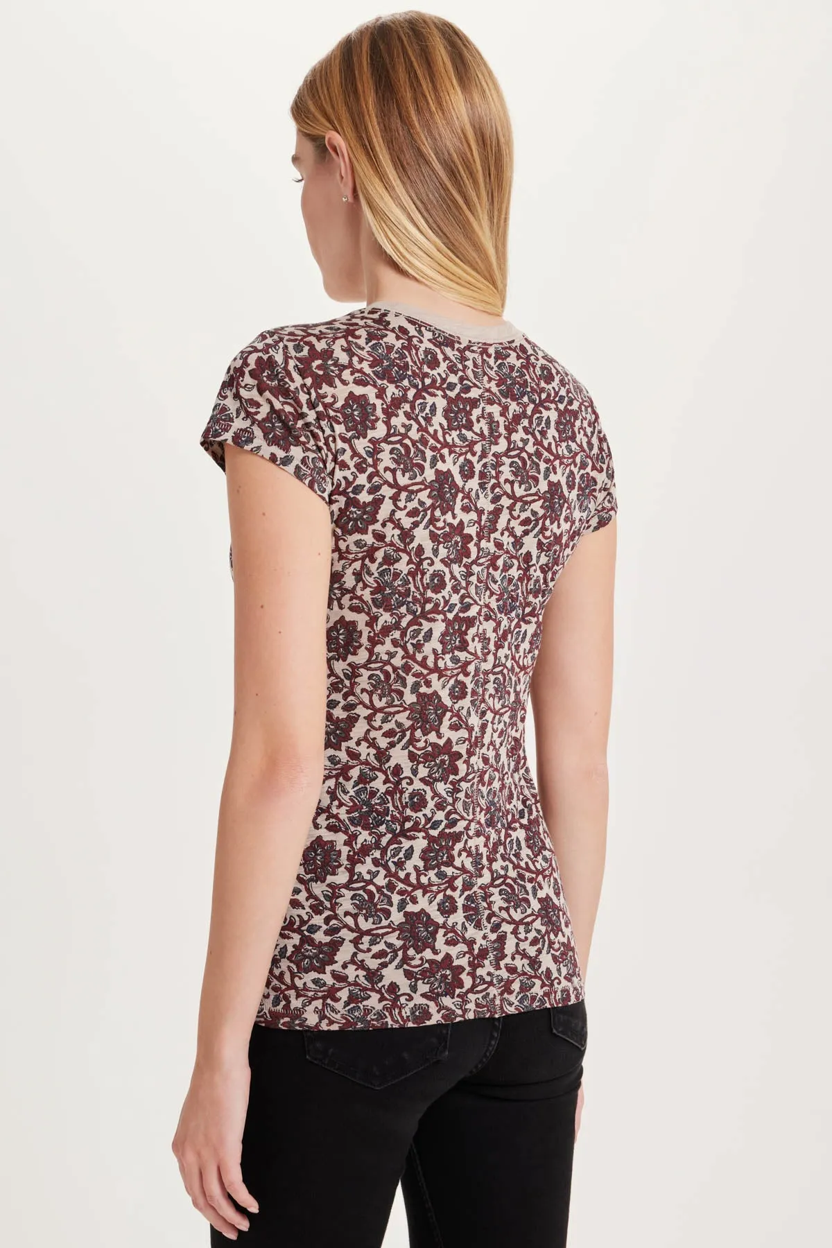 Autumn Bloom Ringer Tee sold by Goldie Tees product image thumbnail 4