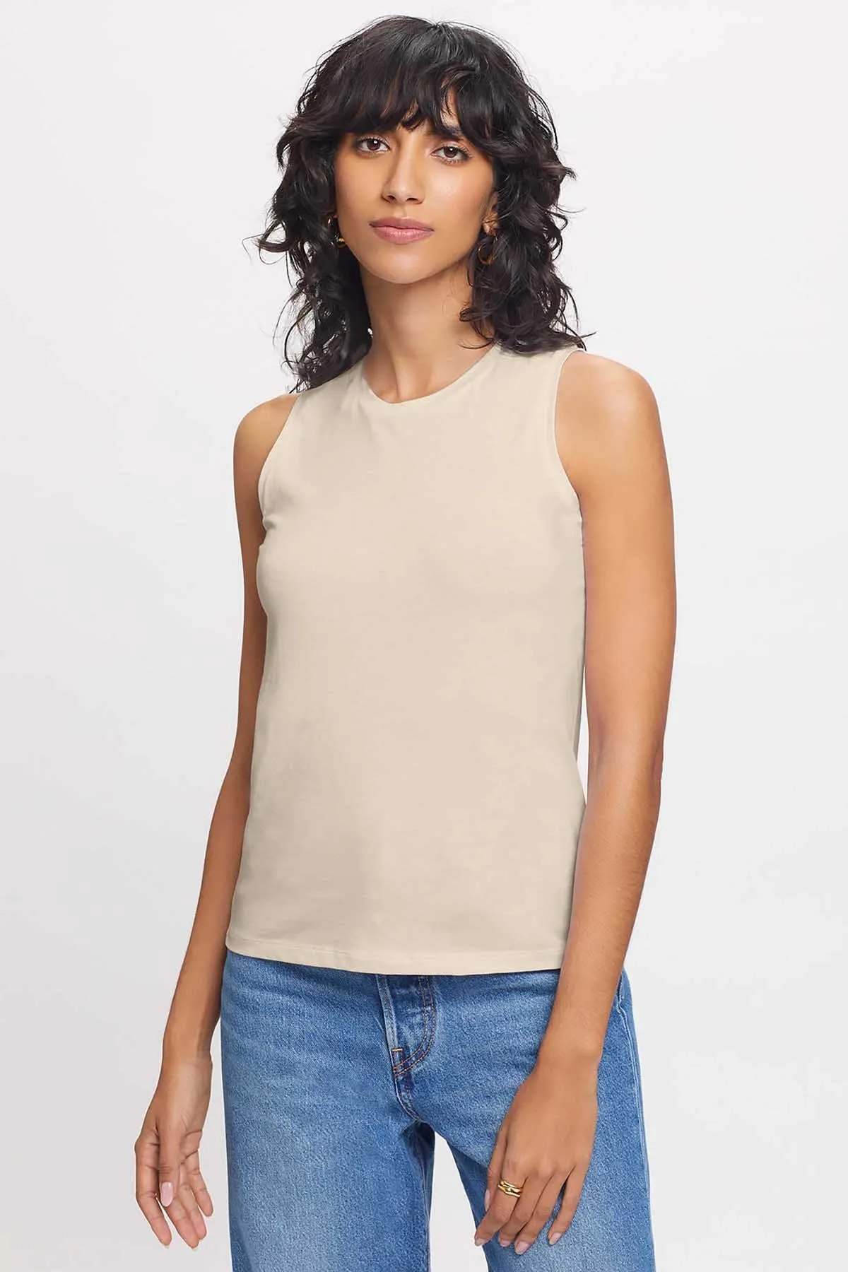 Organic Crew Tank sold by Goldie Tees